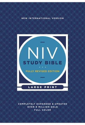 NIV Study Bible, Fully Revised Edition, Large Print, Hardcover, Red Letter, Comfort Print foto