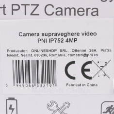 Camera supraveghere video PNI Live 360, 4MP, 4G, PTZ, 3.6mm si panou solar 8W cu acumulator inclus, camuflaj foto
