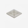 Set 100 buc suport cleme albe adezive 27x27 din plastic pentru prindere colier plastic 9660 Cobra