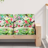 vidaXL Set de perne pentru palet Floral 2 pcs Jungla tropicală 3329058