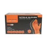 Manusi din nitril negre nepudrate cu textura diamond grip, marimea S 100 buc/cutie