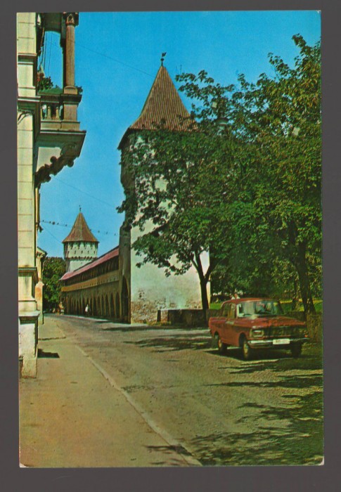 CPIB 20556 CARTE POSTALA - SIBIU, TURNURI DE APARARE, AUTOTURISM