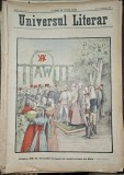 Revista Universul Literar nr.47/1898 pe coperta primirea MM. LL. Suveranilor Germaniei in colonia germana din Haifa