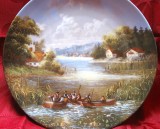 FARFURIE DECORATIVA PORTELAN BRADEX EDITIE LIMITATA DECOR CHRISTIAN LUCKEL - IESIREA PESCARILOR