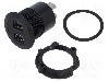 Conector {{Tip conector}}, versiune USB 2.0, {{Orientare spa&amp;#355;iala}}, ONPOW - MINI USB-04-BK
