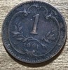 MNDSTR AUT2 Austroungharia 1 heller 1901, Europa