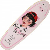 Skateboard Action One, dublu print, ABEC11, 75 x 23 cm, Femme, Roz