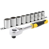 Stanley STMT82671-0 - Set capete chei tubulare 13-24 mm patrat 1/2 inch 10 bucati