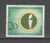 Berlin.1957 Congres mondial al luptatorilor de pe front SB.742, Nestampilat