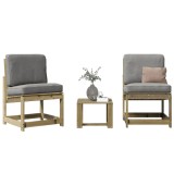 vidaXL Set mobilier de grădină, 3 piese, lemn de pin impregnat 832624