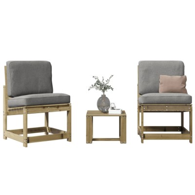 Gossi set mobilier de gradina, 3 piese, lemn de pin impregnat foto