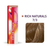 Wella Professionals, Color Touch, Fără amoniac, Vopsea de păr semi-permanentă, 7/3 Medium Gold Blonde, 60 ml