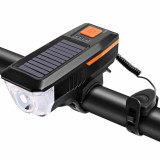 Cumpara ieftin Lampa solara LED bicicleta - buton portocaliu, Malatec