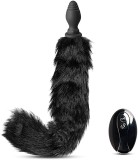 Vibrator anal cu coada neagra