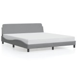 Cumpara ieftin Cadru de pat Dover gri deschis 180x200 cm, material textil