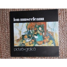ION MUSCELEANU - PICTURA , GRAFICA , CATALOG DE EXPOZITIE , SALA DALLES , MAI - IUNIE , 1979