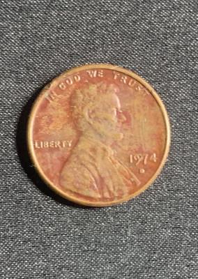 Moneda One Cent 1974 USA foto