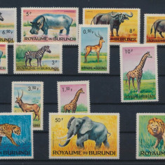 BURUNDI 1964 -Animale din Africa-15 timbre nestampilate