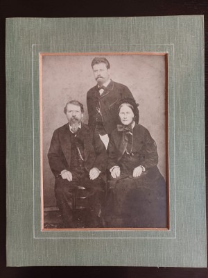 PM283N Inginerii-șefi ai județului Vaslui, Ioan Petru Vojen și Prosper Vojen (tată și fiu), fotografie de secol al XIX-lea foto