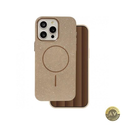 Husa MagSafe pentru Apple iPhone 14 Pro OEM Glitter Thin Mag Maro foto