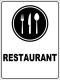 Placuta reflectorizanta pentru restaurant