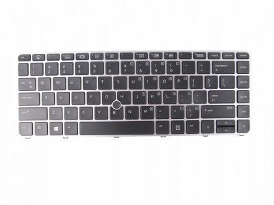 Tastatura Laptop, HP, EliteBook 745 G3, 840 G3, 848 G3, 745 G4, 840 G4, 848 G4, 836308-001, 821177-001, 6037B0113201, cu iluminare, layout US foto