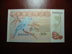 SURINAME 2 1/2 GULDEN 1985 UNC foto