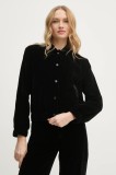 Pepe Jeans geaca bomber FALLON femei, culoarea negru, de tranzitie, PL402501