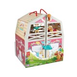 Casuta de papusi - Ferma cu ponei (25 piese)