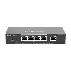 Switch 4 porturi PoE+ RJ45 Gigabit, 1 port uplink RJ45 Gigabit, L2 Cloud Management - Ruijie RG-ES205GC-P