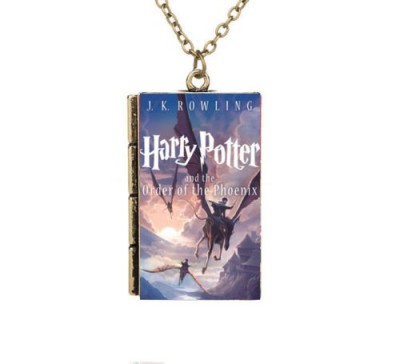 Pandantiv / Colier / Lantisor - HARRY POTTER - Coperta Carte - Model 9 foto