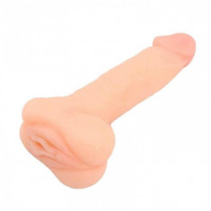 Masturbator Realist Penis&amp;amp;Vagin Soft Natural 18 cm Mokko Toys foto