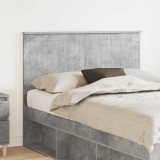 vidaXL Tăblie cap cu headboard Gri din beton 120 cm Lemn compozit 887784