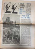 Revista 22 nr 7 Martie 1990 16 pagini Romana Editie Bibliofila Almanah 42x30cm