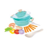 Set de gatit alimente la aburi pentru copii 16 piese, Hape