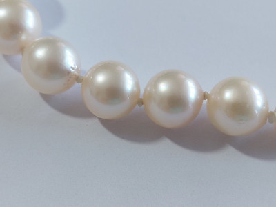 Bratara cu perle naturale si aur 18K (Y18) foto