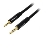 Cablu Audio Jack 2,5mm la 3,5mm 1,5m Negru, Vention