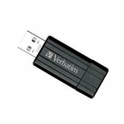 Memorie USB VERBATIM 16GB USB 2.0 PINSTRIPE BLACK 49063 foto