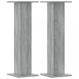 Cumpara ieftin Suporturi de plante 2 buc. gri sonoma 30x30x95cm lemn prelucrat