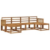 vidaXL Set de canapele de exterior 6 pcs natural Lemn Solid de Acacia 3385435