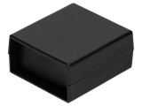 Carcasă ABS neagră cu panou 67mm x 74mm x 36mm