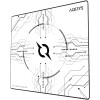 Mousepad Gaming AQIRYS Gruis White Medium, Textil Waterproof, Baza Cauciucata, 450x400x3mm