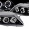 Faruri LED Angel Eyes Dacia Logan (2004-2008) Negru Performance AutoTuning
