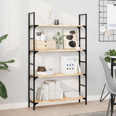 vidaXL Rafturi suspendate 3 buc. 80x20x2 cm lemn masiv acacia netratat foto