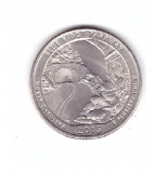 Moneda SUA 25 centi/quarter dollar 2015 P, North Carolina Blue Ridge Parkway, America de Nord, Nichel