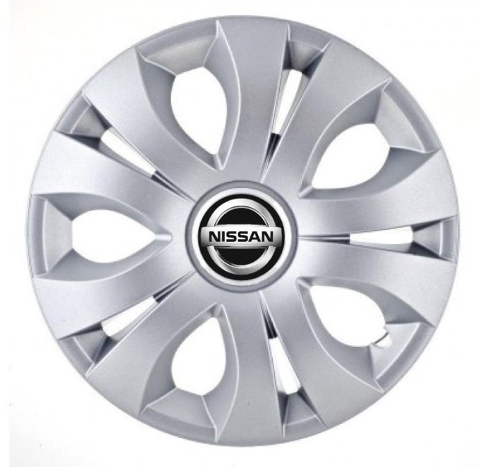Set 4 Capace Roti Autohelix MSA&reg; potrivite jantelor de 16 inch, Compatibil Cu Nissan, model Top Gray