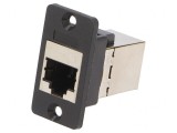 Adaptor SLIM Cat 6a Ecranat 8p8c 29mm Plastic