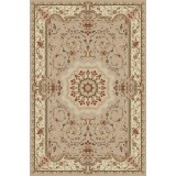 Covor Model Lotos 1520-110, Marime 60 x 110 cm, Bej, Crem, Inaltime Fir 8 mm, Antialergic, Polipropilena, Living, Dormitor, Sufragerie, Birou