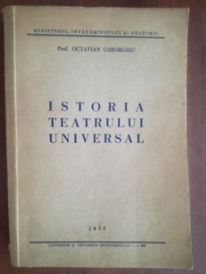 Istoria teatrului universal- Octavian Gheorghiu foto