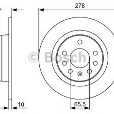 Disc frana OPEL ZAFIRA B (A05) (2005 - 2016) BOSCH 0 986 479 515